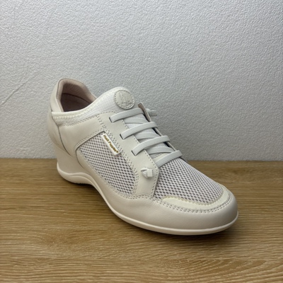 专柜正品女鞋网面透气休闲鞋坡跟增高经典款