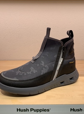 Hush Puppies暇步士男鞋秋冬户外运动靴防滑气垫休闲靴子L1H08