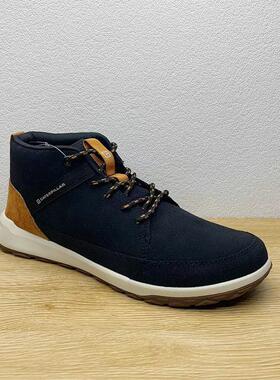 CAT卡特彼勒男鞋牛反绒皮平底系带休闲徒步运动鞋冬季新款高帮鞋