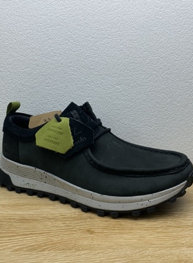 clarks其乐男鞋ATL系列头层牛皮系带厚底运动休闲袋鼠鞋26165681
