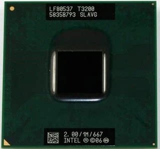 Intel 笔记本 CPU T3200 SLAVG 另出T5800 T5450 T4400 T8300