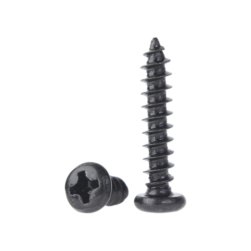 304不锈钢圆头十字自攻螺丝钉盘头木螺钉大头自攻丝M1M2M3M4M5M6