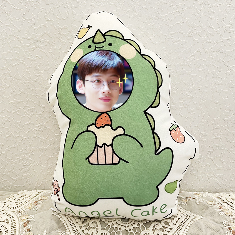 发照定做情人节礼物人形抱枕靠垫