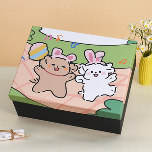 七夕情人节空盒生日礼物盒送女生礼品盒口红香水包装盒高档礼盒