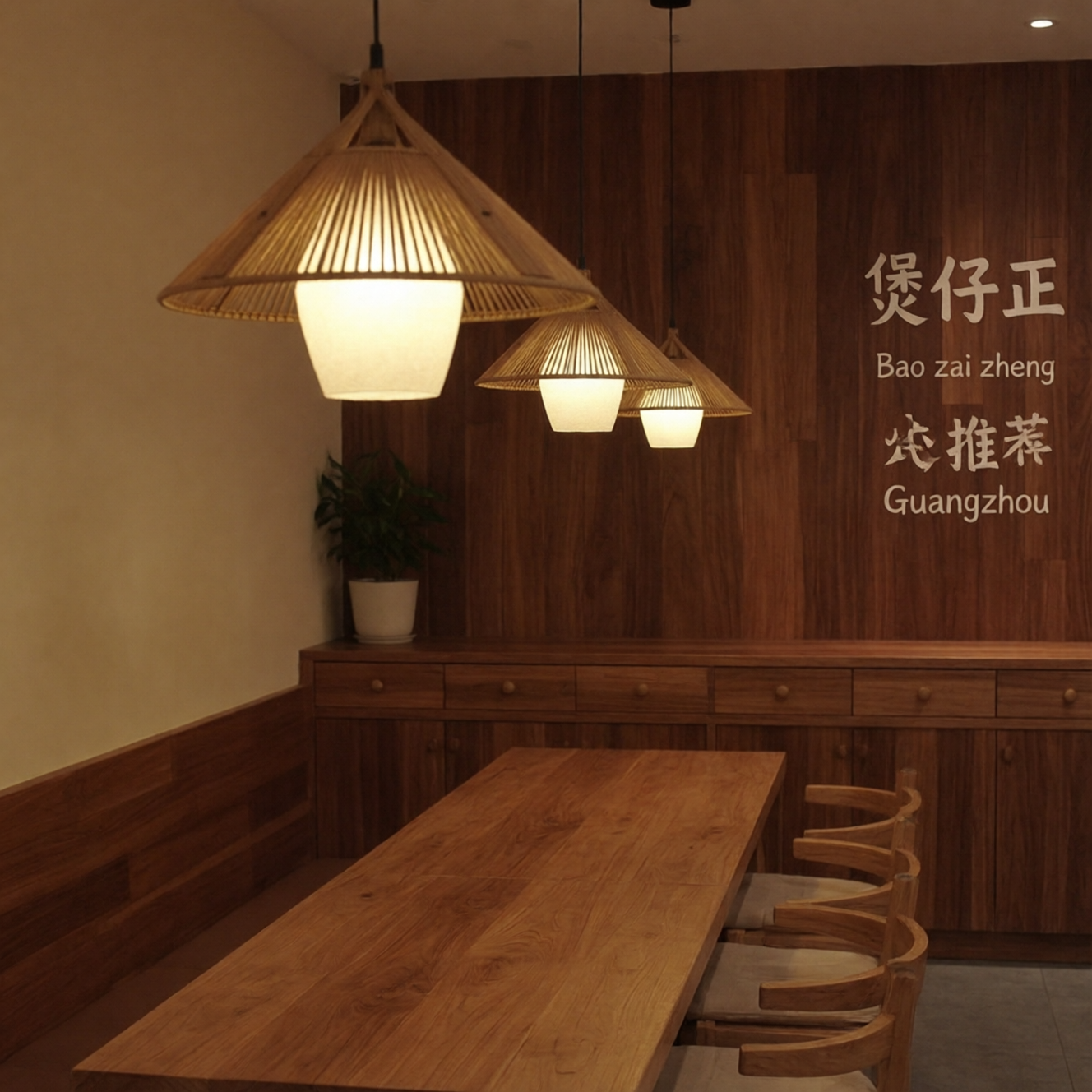 侘寂风麻绳复古餐厅饭店咖啡厅卡座火锅店民宿奶茶店吧台餐桌吊灯