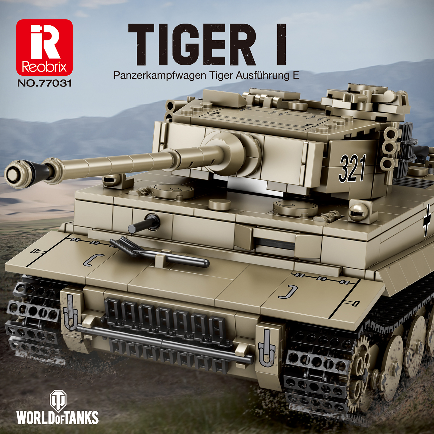 Reobrix77031TIGERI1140pcs