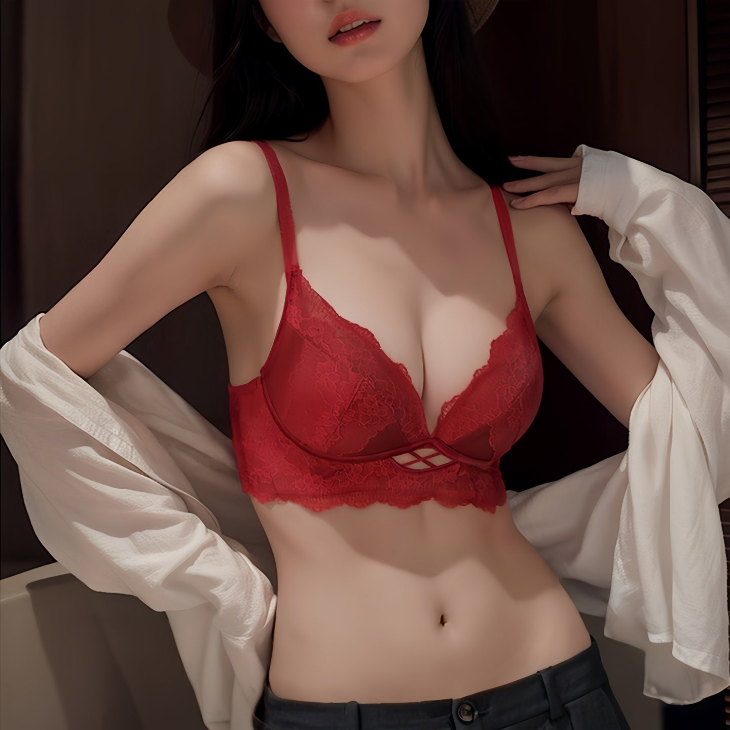 VALINGNSL性感本命年红色内衣套装女小胸聚拢无钢圈收副乳胸罩女,女士内衣/男士内衣/家居服,文胸,淘宝优惠券,粉丝福利购,淘宝优惠卷