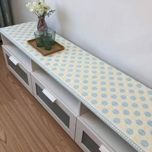 防水鞋柜盖布欧式风长方形桌垫