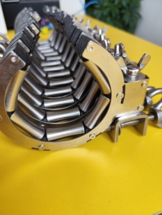 不锈钢滑轮配不锈钢边框桥架穿线器电缆放线器粗线重型线专用工具