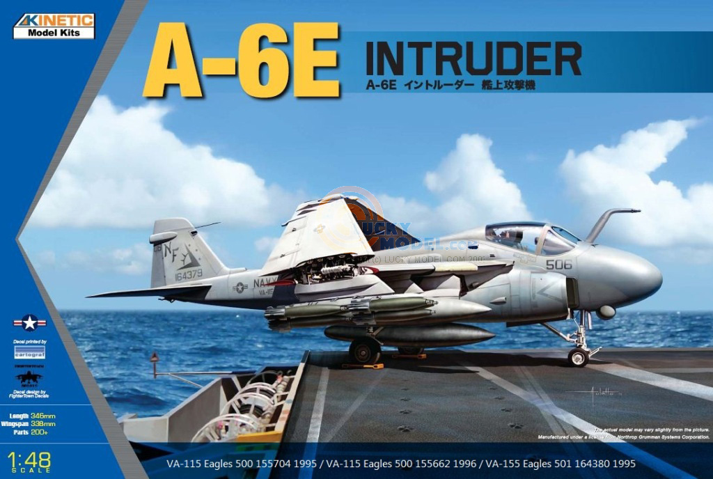 钢铁苍穹 天力 k48023 1/48 美国a-6e入侵者舰载攻击机