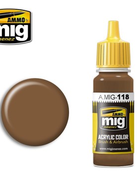 钢铁苍穹 AMMO MIG 真实色水性漆 118 焦沙色 17毫升