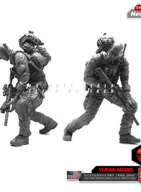 钢铁苍穹 YUFAN MODEL USK02 1/35 美军海豹突击队侦察兵树脂兵人