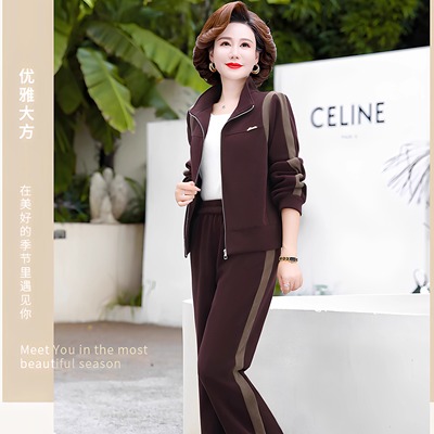 中老年妈妈套装女2025新款