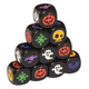 乌鸦幽灵南瓜头骷髅蝙蝠黑色骰子 万圣节图案6面筛子桌游配件色子