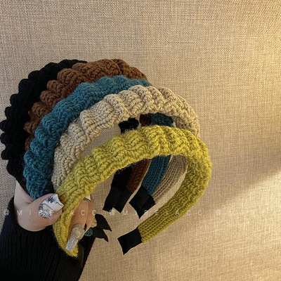 发箍百搭韩国气质网红毛线增高