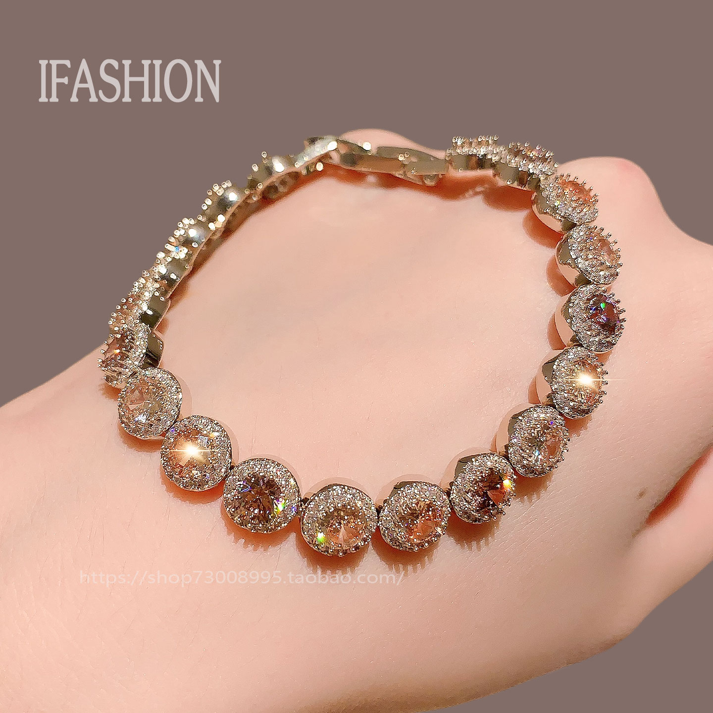 爆款月销10万件韩国进口镶钻手链