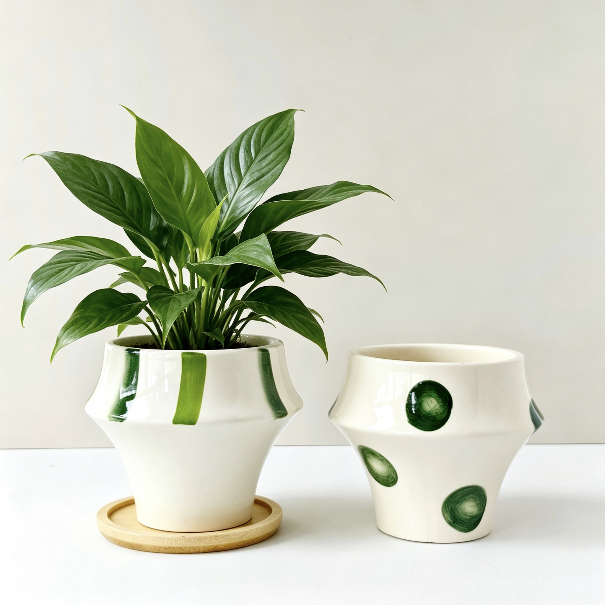 欧式简约风创意万年青陶瓷花盆客厅桌面梦香兰花卉绿植装饰花盆