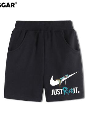 2025夏季瑞克和莫蒂卫衣百搭短裤周边学生百搭五分裤休闲裤子棉3