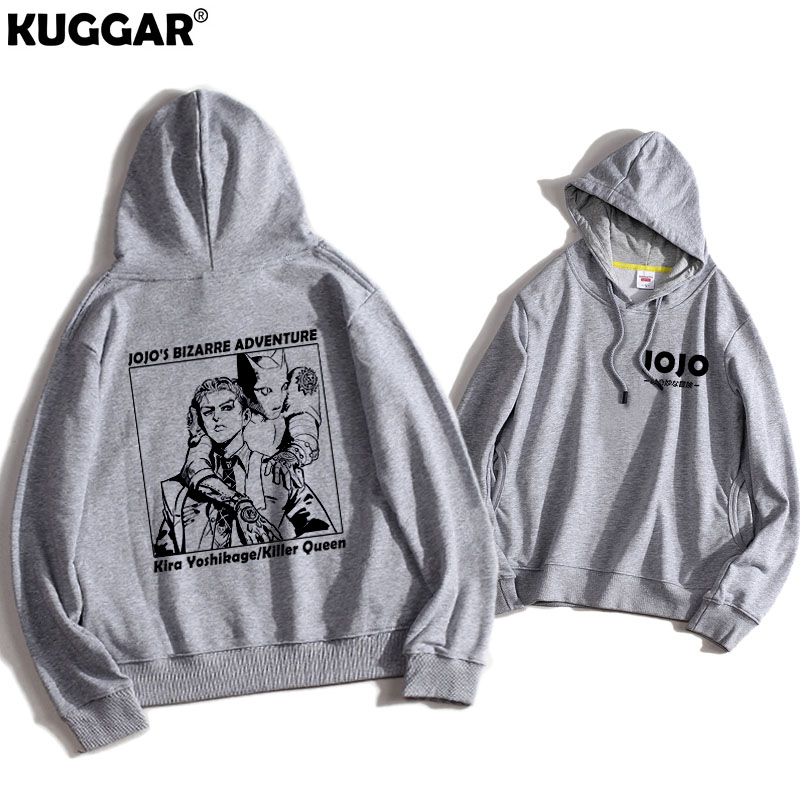 thumbnail for JOJO's Bizarre Adventure Clothes Versatile Sweatshirt Killer Queen Kira Yoshikage Kujo Jotaro Xu Lun Hooded