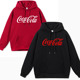 可口可乐百搭卫衣周边百事可乐男宽松加绒衣服儿童装 连帽外套秋冬