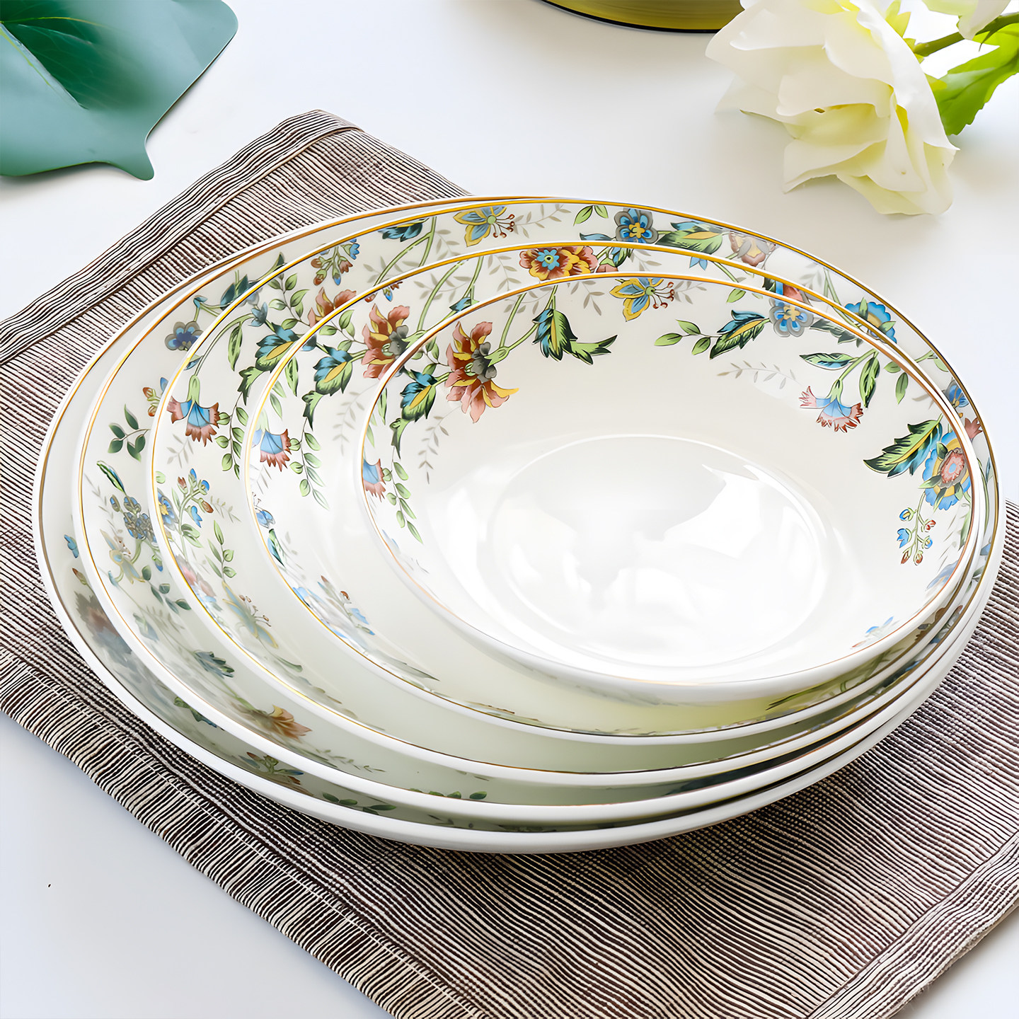 盘子菜盘子家用骨瓷盘菜碟子简约5英寸骨碟6英寸中式深盘子可微波,餐饮具,盘,淘宝优惠券,粉丝福利购,淘宝优惠卷