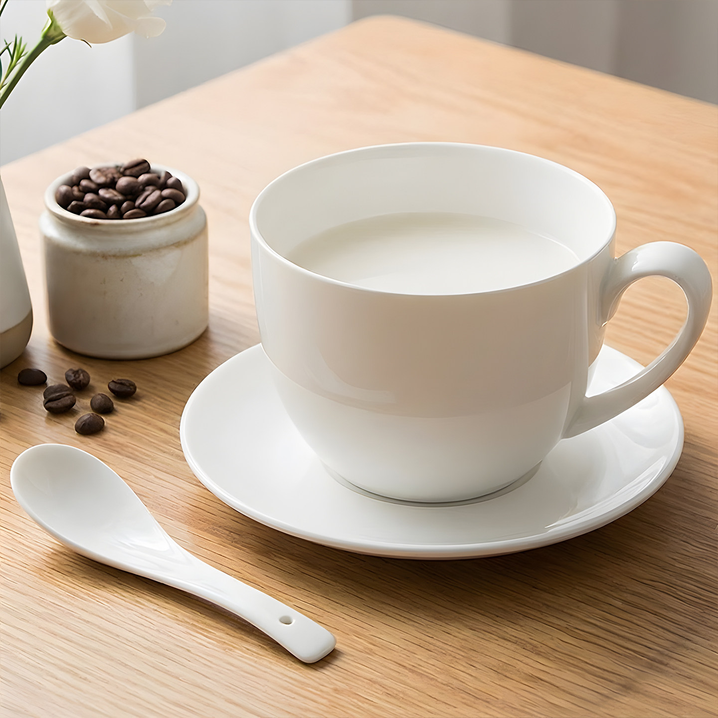 杯子陶瓷麦片杯早餐杯带盖大容量燕麦大号牛奶杯大码马克杯碗泡面