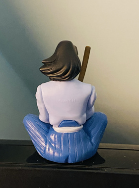 绝世高手日本美男子剑客人偶公仔模型汽车屏幕中控台显示器摆件