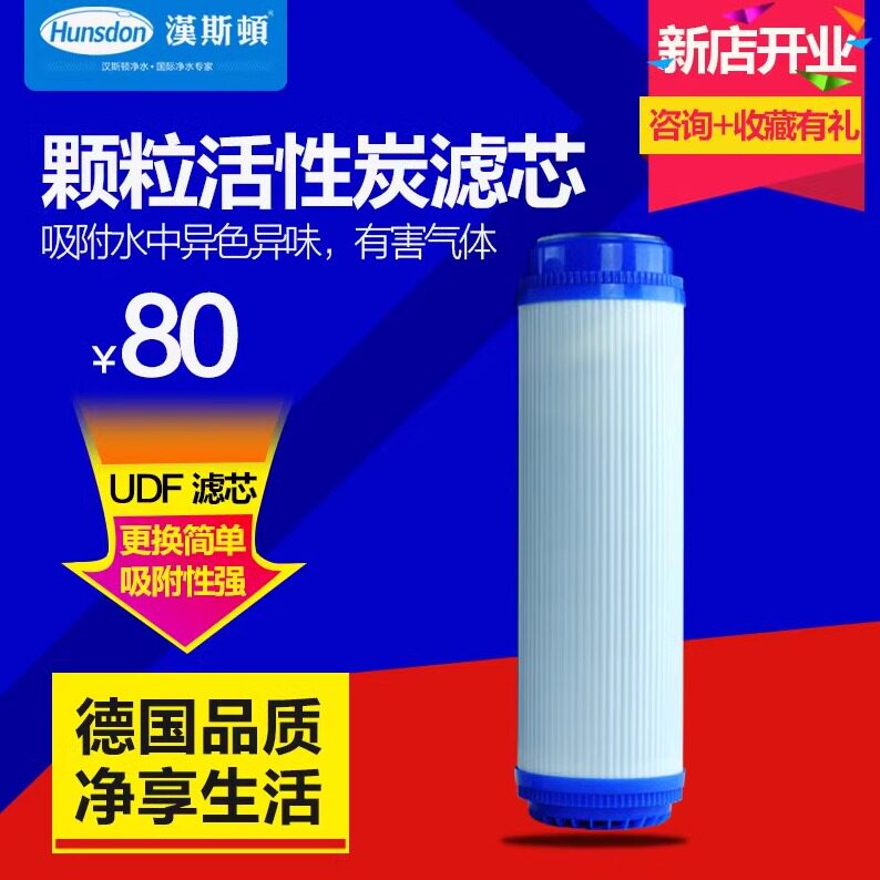 汉斯顿净水器配件家用直饮厨房自来水纯水机通用净水机活性炭滤芯