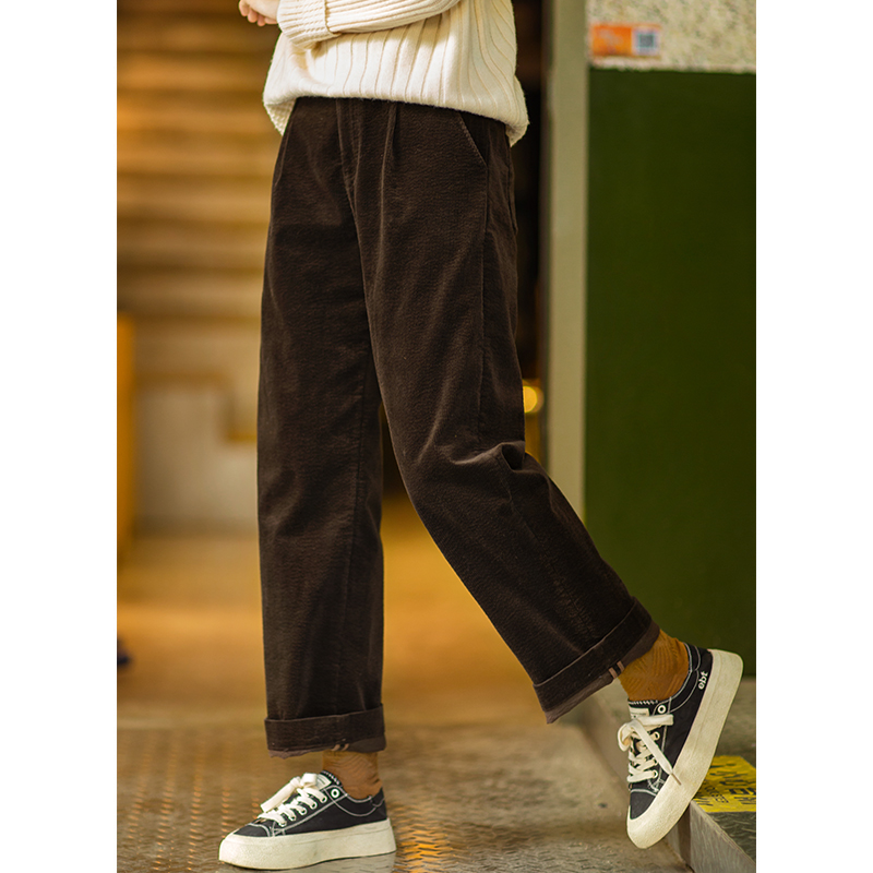 忘城宽松宽松直筒裤微弹长裤