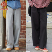 慵懒暖意 秋冬新款 棉混纺重磅380G休闲卫裤 忘城A1103座 香蕉裤 子