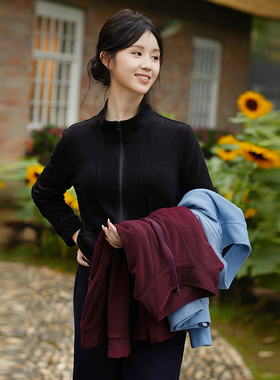 忘城H1356座/还给生活/秋冬新款暖绒纤维Q弹保暖立领正肩卫衣外套