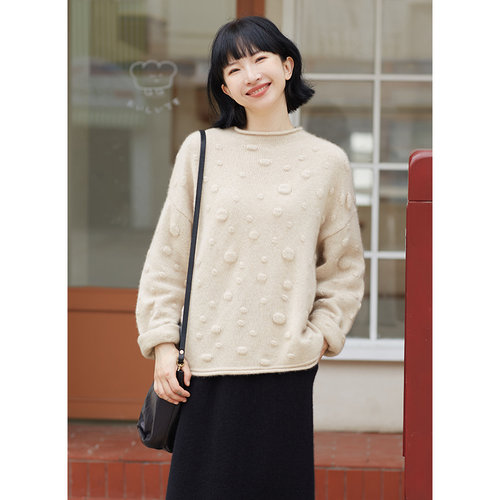 忘城长袖文艺复古羊绒