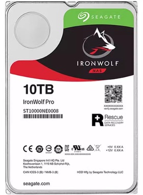 Seagate/希捷ST10000NT001酷狼pro 10T NAS网络硬盘原厂数据恢复