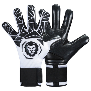 守门员旭先生王者3.0人草门将手套无护指黑色防滑4毫米乳胶单招用