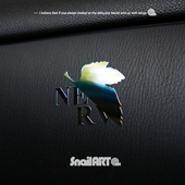 SN蜗牛金属贴纸新世纪福音战士EVA汽车摩托电动车电脑平板装 饰贴