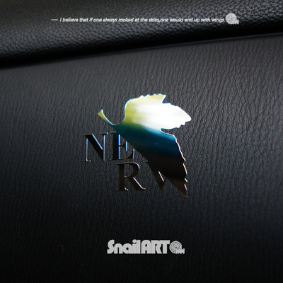 SN蜗牛金属贴纸新世纪福音战士EVA汽车摩托电动车电脑平板装饰贴