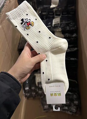 纯棉高腰女款袜子秋冬中高筒运动袜可爱韩国女生好看长袜学生潮搭