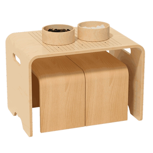 五子棋桌子围棋多功能棋盘儿童木制棋类益智力玩具男女孩桌面游戏