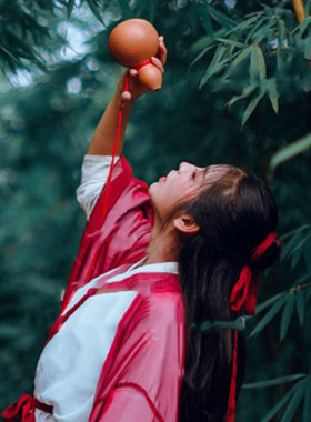 酒葫芦侠女古风影楼手拿道具