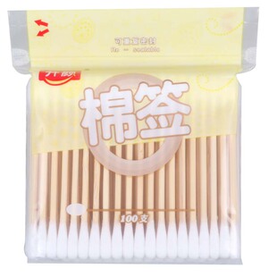 开颜 棉签（开颜竹杆棉花棒） 100支