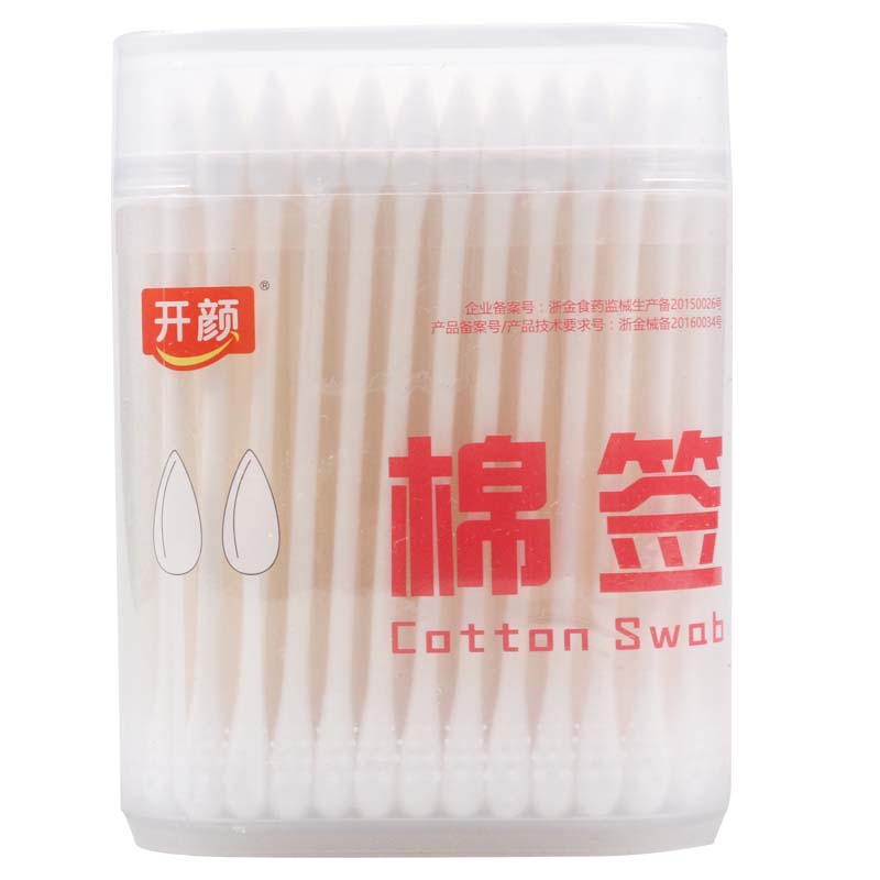 棉签(开颜极柔化妆/卸妆专用棉花棒)（原医用棉签) 100支图片
