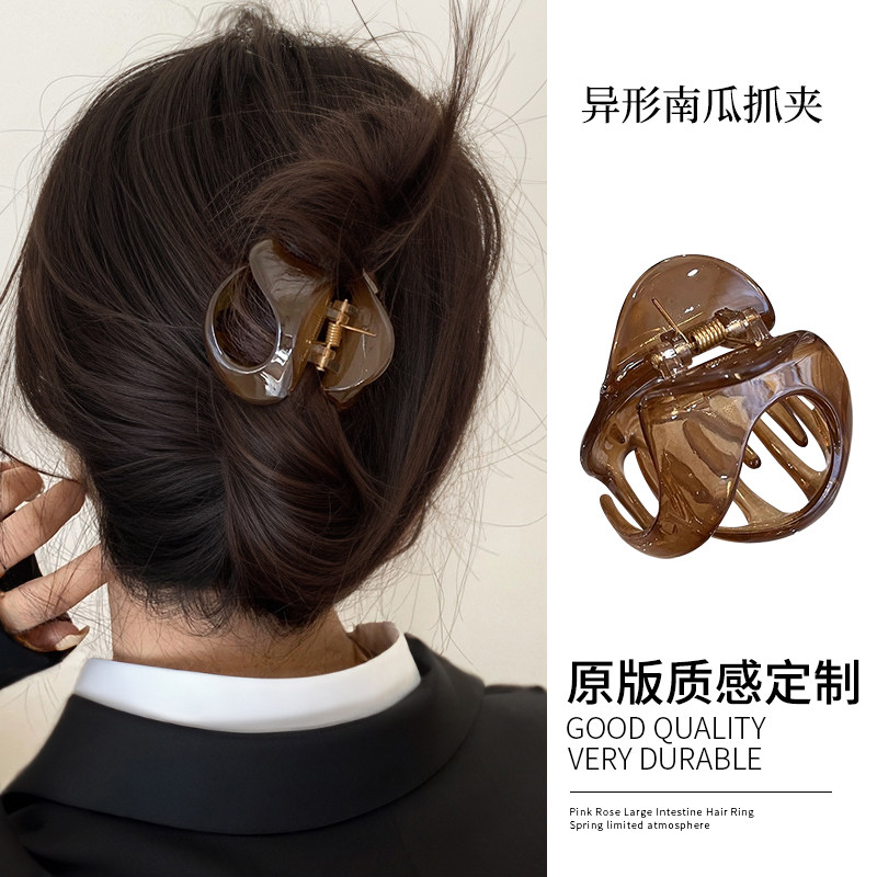 高级感异性南瓜抓夹中号发扎发夹