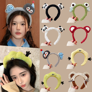 可爱卡通毛绒发箍女款 秋冬洗脸专用头箍压发防滑发卡头饰 2025新款