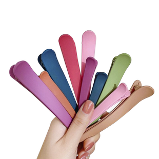 无痕鸭嘴夹大号理发店夹子头饰后脑勺盘发发夹化妆刘海边夹发卡女