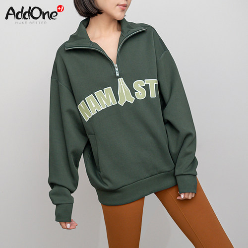 AddOne+1瑜伽元素Namaste原创设计潮流宽松外套卫衣Oversize版 情