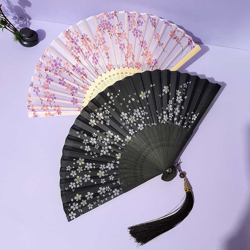 6寸古典汉服旗袍中国风女折扇