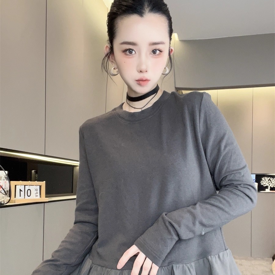 设计感长袖T恤女2025新款