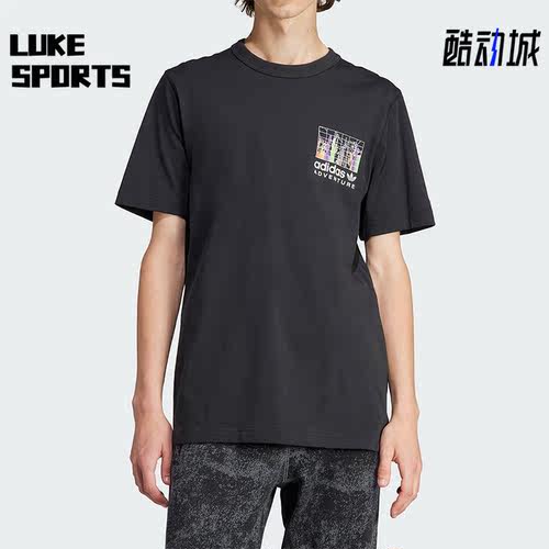 阿迪达斯男子运动短袖