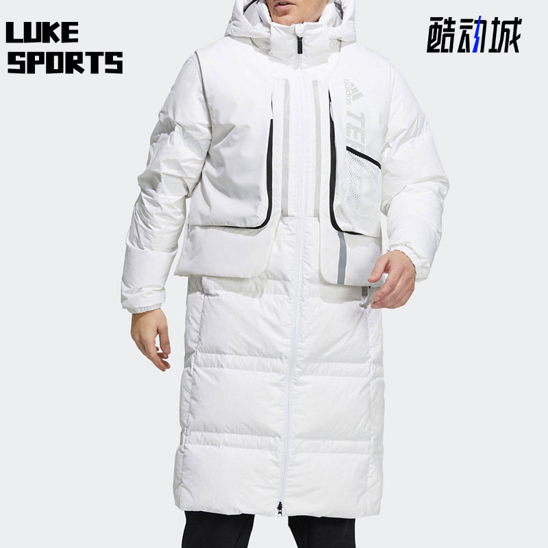 Adidas/阿迪达斯正品休闲男女情侣运动防风户外保暖羽绒服 H13854