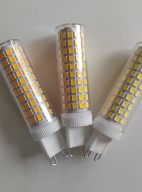 120V高亮1100LM无频闪护眼陶瓷G9直插LED玉米灯泡出台湾日本美洲